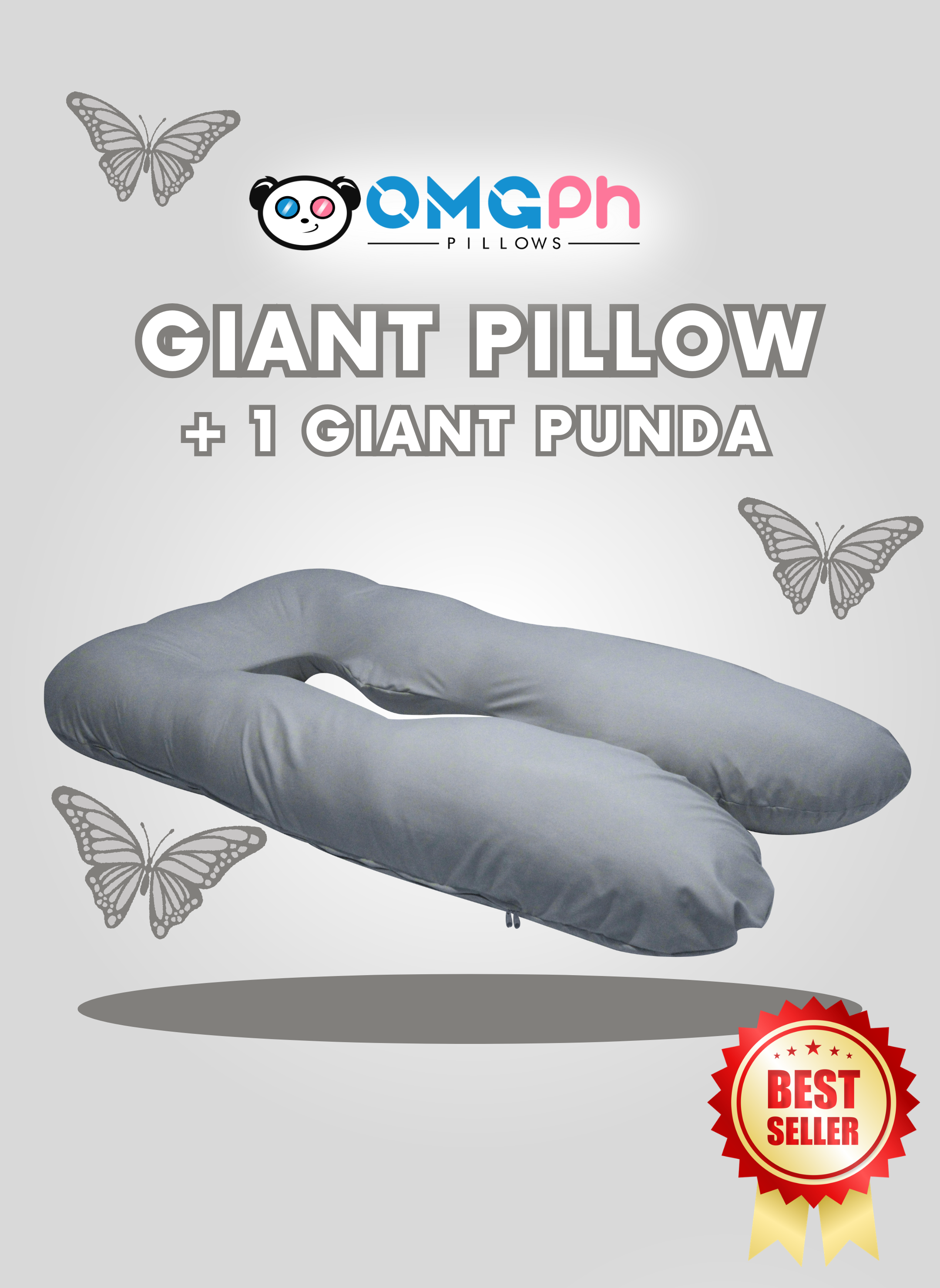 𝐎𝐌𝐆𝐏𝐡 𝐀𝐮𝐭𝐡𝐞𝐧𝐭𝐢𝐜 𝐆𝐢𝐚𝐧𝐭 5 FT, 3.5 KG U-Shaped Pregnancy Maternity Pillow 𝐁𝐔𝐘 𝟏 𝐏𝐢𝐥𝐥𝐨𝐰 + 𝐅𝐑𝐄𝐄 𝟐 𝐏𝐮𝐧𝐝𝐚
