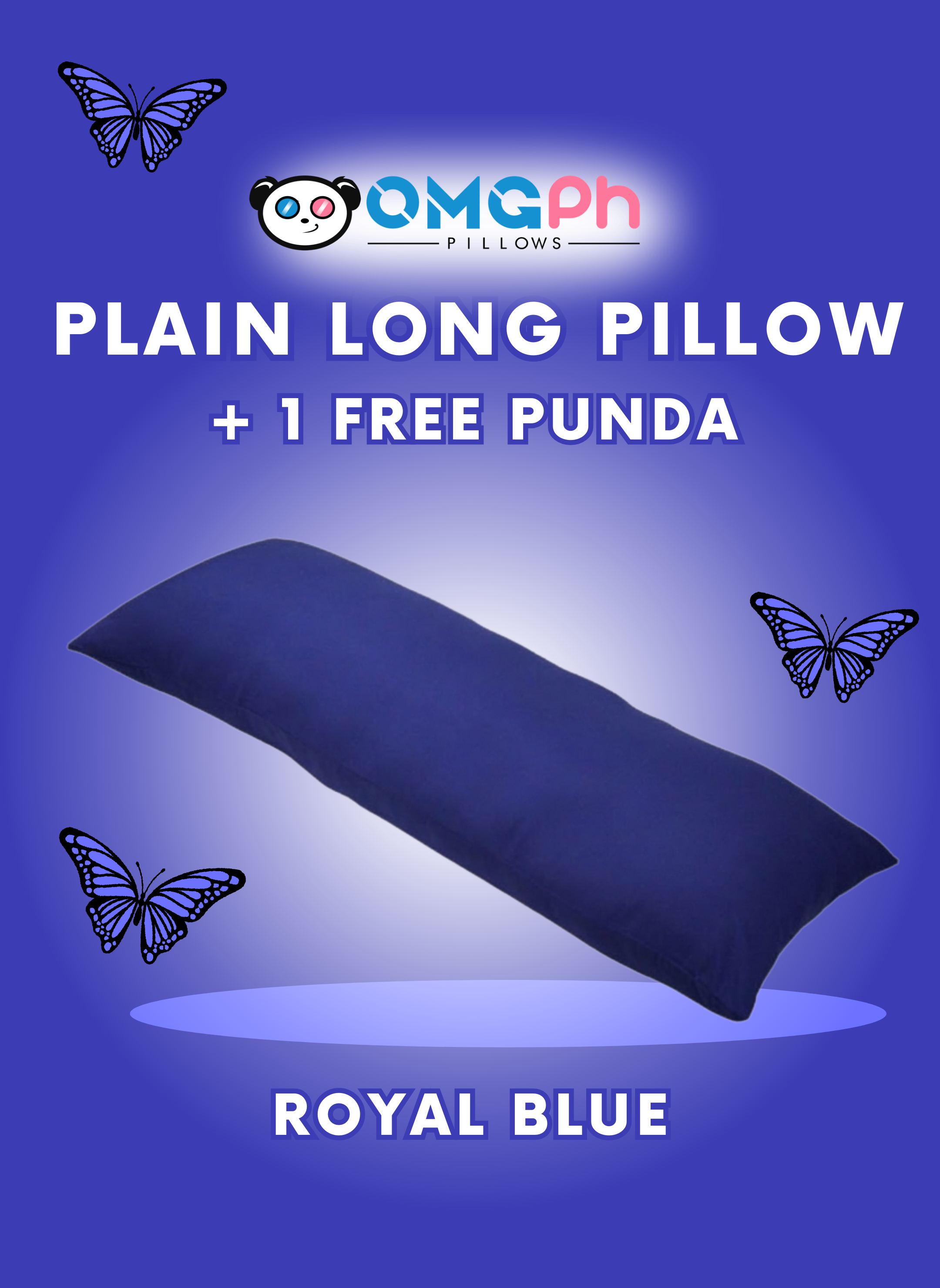 OMGPh Plain Body Long Pillow – 18×45 IN | Buy 1 Pillow Get 1 Punda