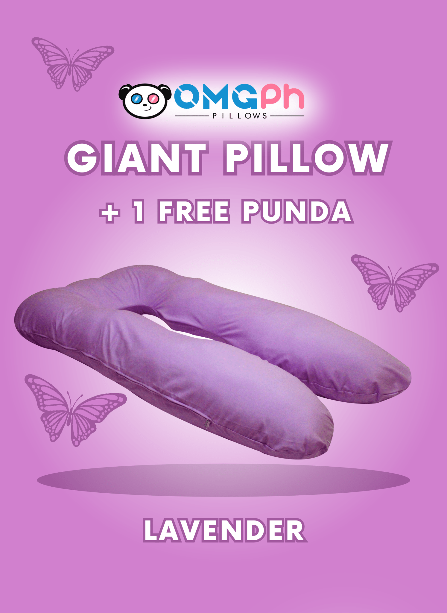 𝐎𝐌𝐆𝐏𝐡 𝐀𝐮𝐭𝐡𝐞𝐧𝐭𝐢𝐜 𝐆𝐢𝐚𝐧𝐭 5 FT, 3.5 KG U - Shaped Pregnancy Maternity Pillow 𝐁𝐔𝐘 𝟏 𝐏𝐢𝐥𝐥𝐨𝐰 + 𝐅𝐑𝐄𝐄 𝟐 𝐏𝐮𝐧𝐝𝐚 - OMGPh Pillows