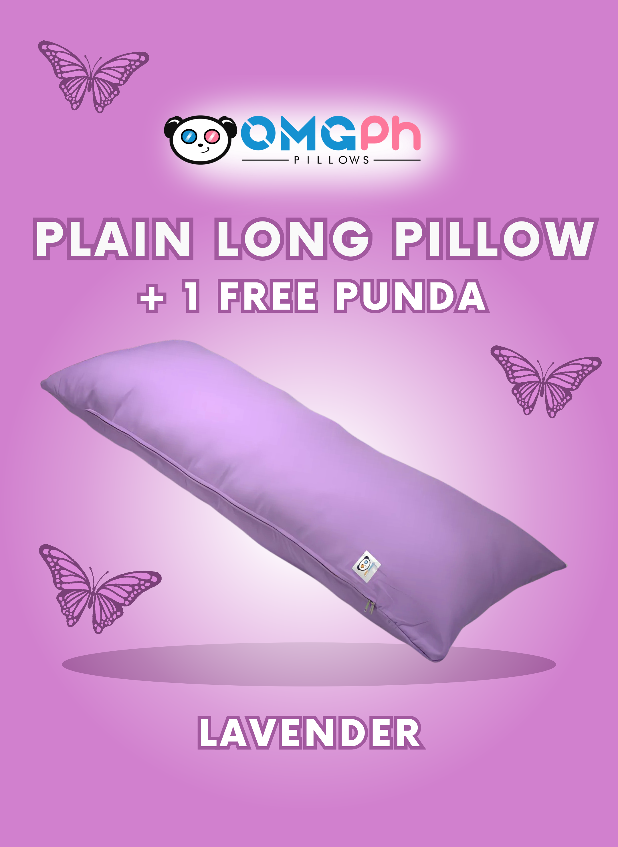 OMGPh Plain Body Long Pillow – 18×45 IN | Buy 1 Pillow Get 1 Punda
