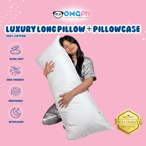 OMGPh 18x45 IN - Luxury Long Pillow + Pillowcase | High Quality - Buy 1 Pillow Get 1 Punda - OMGPh Pillows