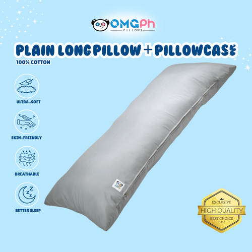 OMGPh Plain Body Long Pillow – 18×45 IN | Buy 1 Pillow Get 1 Punda - OMGPh Pillows